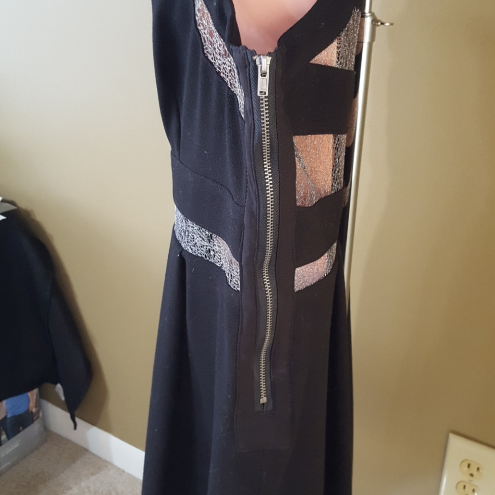 BCBG Lace Inset Dress - Picture 3 of 7